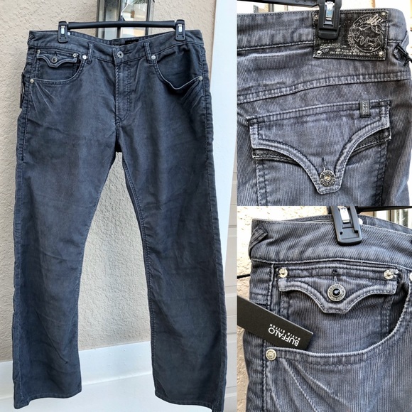 NEW! BUFFALO David Bitton Corduroy Pants 38 x 33 - Picture 1 of 7